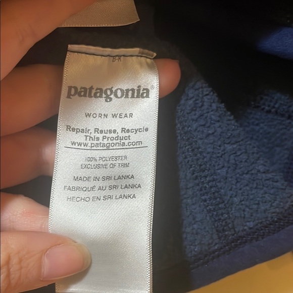 Kids Patagonia Better Sweater Fleece 1/4 Zip Pullover Blue - Picture 5 of 7